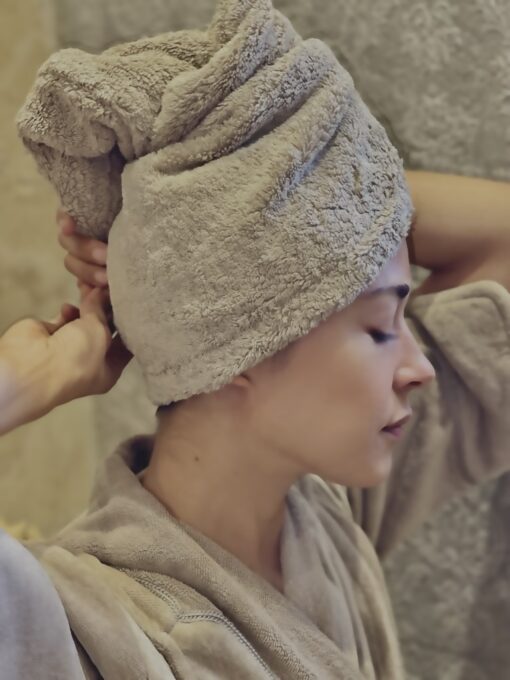 Turbante - toalla de pelo de rizo