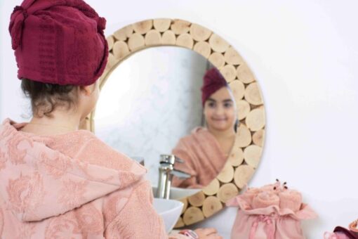 Mini Turban Jacquard- serviette à cheveux