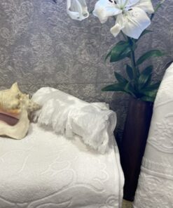 Colombes bath towel with fringes