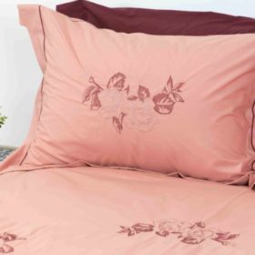 Housses de couette + 2 taies brodées