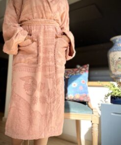 Peignoir Jacquard avec capuche T. XL