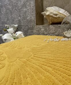 Drap de bain avec franges Art Déco